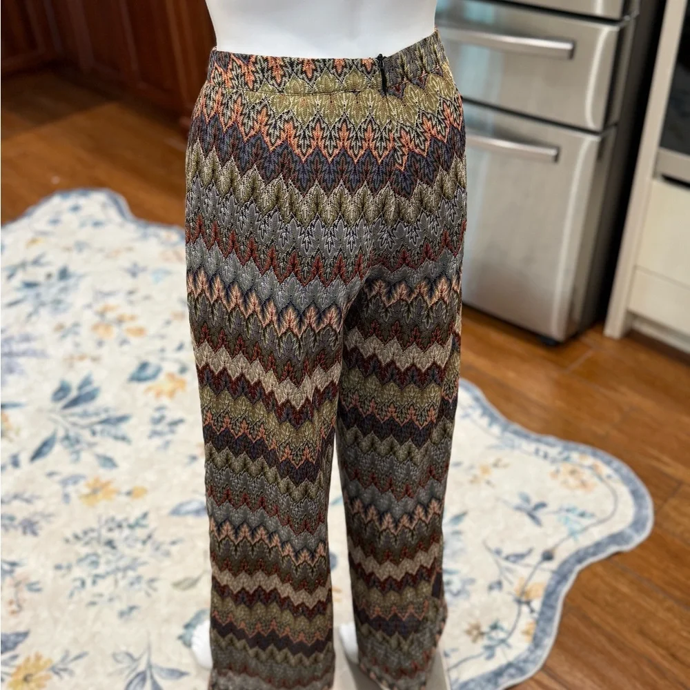 AKIRA Chicago Black Label Vibrant Chevron Knit Pants Small - Picture 7 of 9